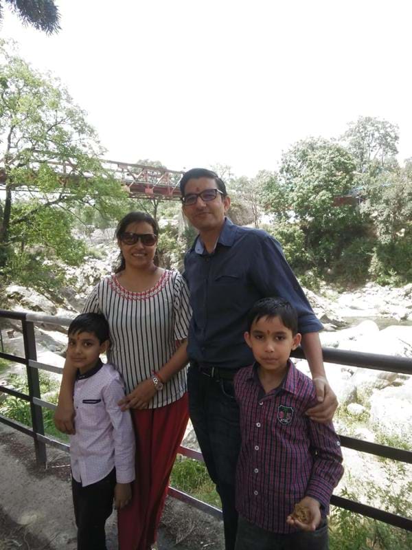 Dr Amit Sharma and family