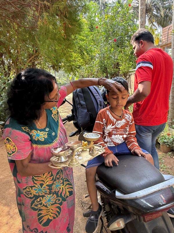 Sri Lankan mother with her boy