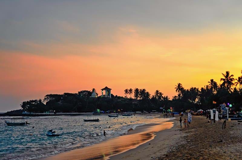 Unawatuna Beach at Sunset