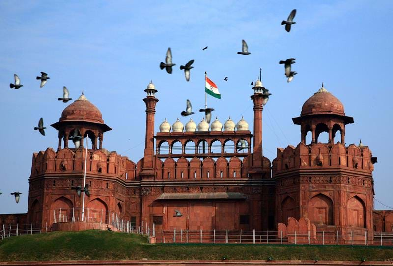 red fort, delhi