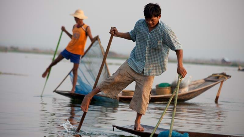 Inle Lake in Myanmar