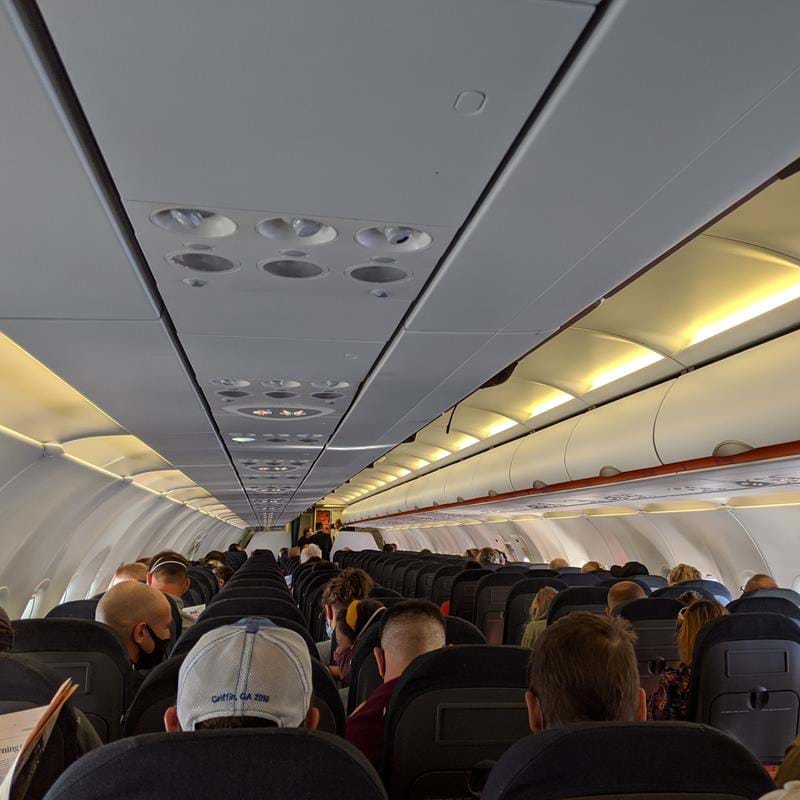 Onboard a Socially Distanced Flight