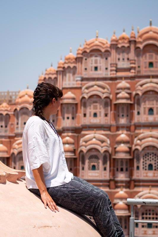 Views of the Hawa Mahal in Jaipur