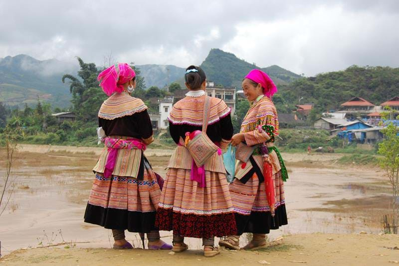 Locals in Sapa, Vietnam